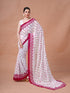 Vasthrlay Red Unstitched Saree