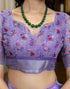 Vasthrlay Womens Cotton Unstitched Teal Saree