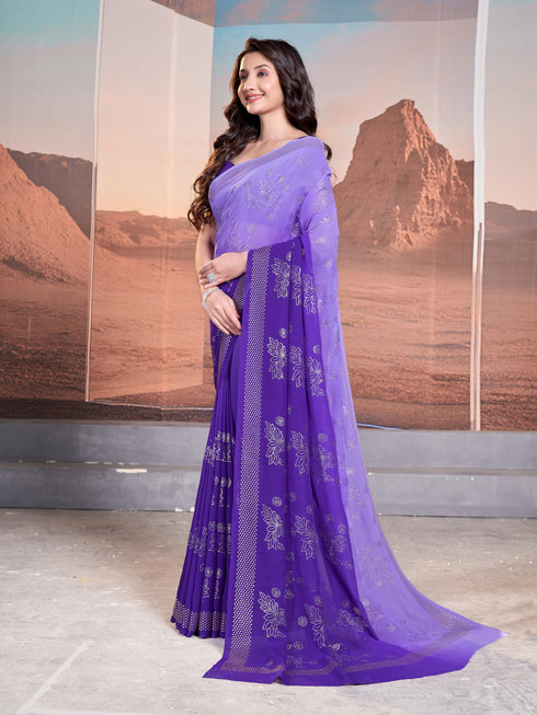 Vasthrlay Georgette Unstitched Saree