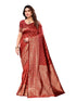 Vasthrlay Pink Kanjivaram Unstitched Saree