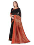 Vasthrlay Chanderi Unstitched Boarder Black Free Ethnic Wear