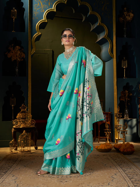 Vasthrlay Cotton Unstitched Saree