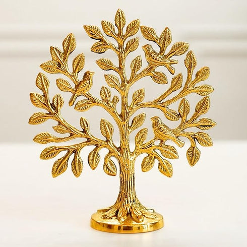 BEHOMA 100% Pure Brass Kalpvriksh Tree with Birds