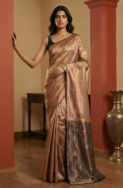 Vasthrlay Jacquard Printed Saree