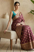 Vasthrlay Purple Jacquard Saree