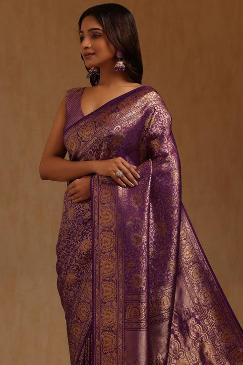 Vasthrlay Tussar Floral Woven