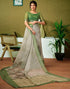Vasthrlay Womens Cotton Printed Brown Saree