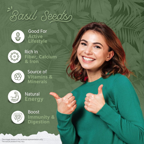 GreenFinity Premium Basil (Sabja) Seeds