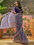 Vasthrlay Georgette Printed Blue Saree