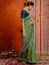 Vasthrlay Shimmer Embroidery Yellow Saree