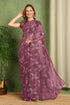 Vasthrlay Fashion Chiffon Printed Red Ethnic Wear
