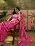 Vasthrlay Banarasi Weaving Unstitched Teal Saree