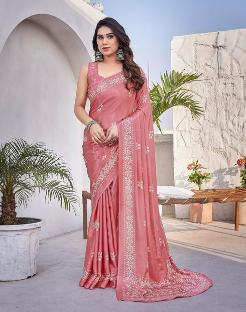 Vasthrlay Elegant Chiffon Material Ethnic Wear