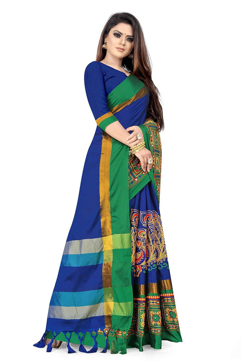 Vasthrlay Peacock Embroidered Saree