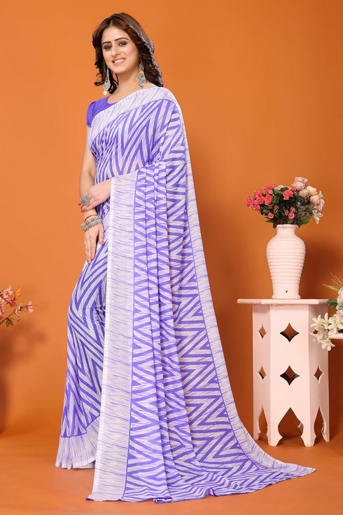 Vasthrlay Trendy Georgette Material Ethnic Wear
