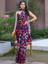 Vasthrlay Womens Printed Unstitched Off White Saree