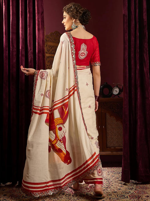 Vasthrlay Printed Unstitched Smc Ethnic Wear
