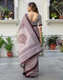 Vasthrlay Womens Printed Unstitched Maroon Saree