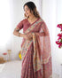 Vasthrlay Handloom Burgundy Traditional Saree