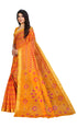 Vasthrlay Cotton Printed Green Saree