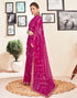Vasthrlay Georgette Embroidery Unstitched Pink Saree