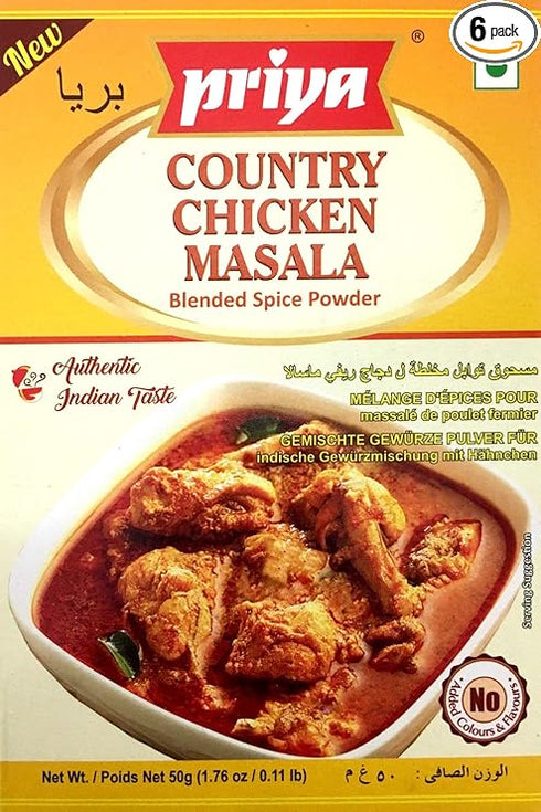 Priya Country Chicken Masala - 50 Gms
