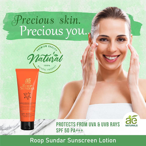 Ae Naturals Roop Sundar Sunscreen Lotion SPF 50 PA+++ 100 ml