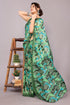 Vasthrlay Fashion Georgette Geometric Green Ethnic Wear