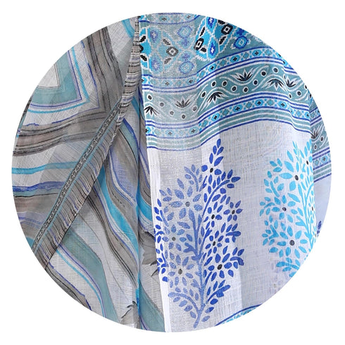 Vasthrlay Fashion Chevron Printed Ethnic Wear