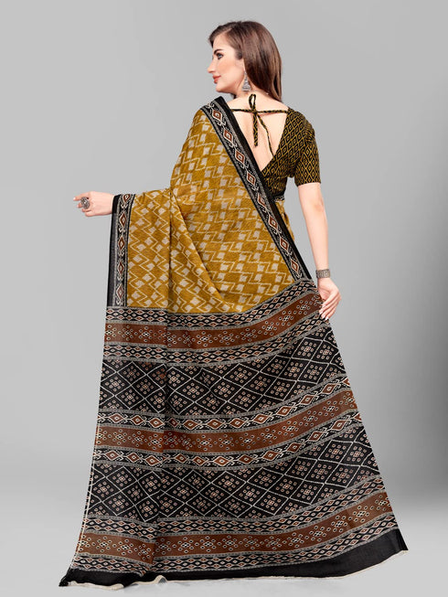 Vasthrlay Cotton Printed Mulmul Saree