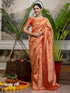 Vasthrlay Womens Weaving Unstitched Dark Green Saree