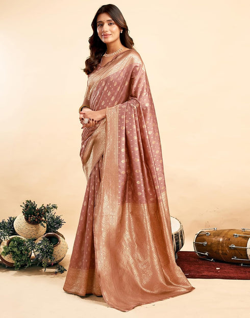 Vasthrlay Kanjivaram Banarasi Wedding Light Green Saree