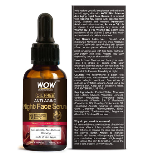 WOW Skin Science Anti Aging Night Face Serum
