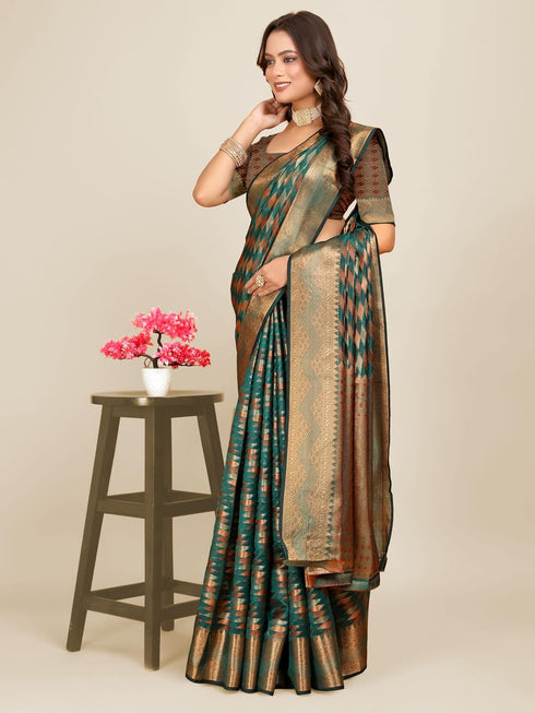 Vasthrlay Multicolour Geometric Ethnic Wear