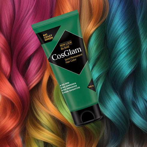 Semi Permanent Hair Color for Women & Men (#41 Crazy Green)