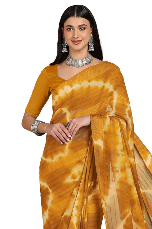 Vasthrlay Fashion Georgette Green Ethnic Wear