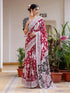 Vasthrlay Kalamkari Printed Olive Saree