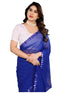 Vasthrlay Wine Embroidery Unstitched Saree
