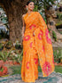 Vasthrlay Bandhani Printed Unstitched Peach Saree