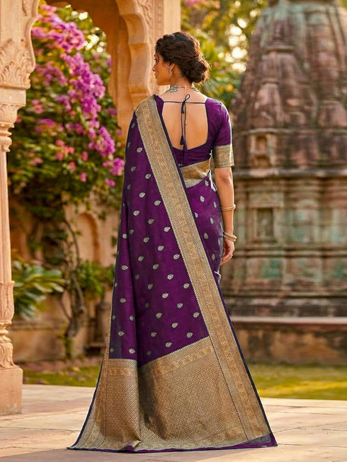 Vasthrlay Jaquard Traditional Unstitch Pink Ethnic Wear