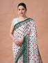 Vasthrlay Red Unstitched Saree