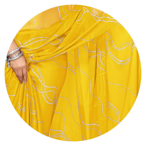 Vasthrlay Fashion Georgette Geometric Dusty Ethnic Wear