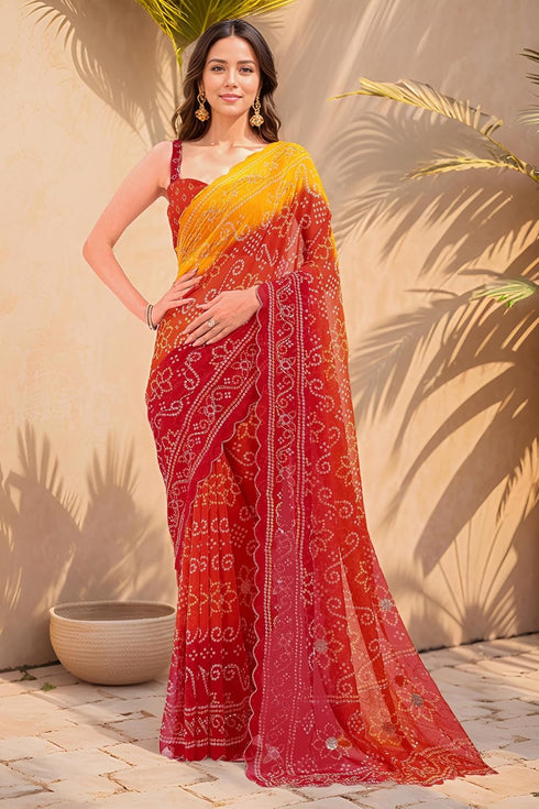 Vasthrlay Sourbh Georgette Plastic Turquoise Ethnic Wear