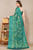 Vasthrlay Fashion Chiffon Turquoise Ethnic Wear