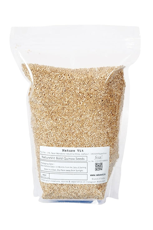 NatureVit Bold White Quinoa Seeds High-Protein Gluten-Free Superfood