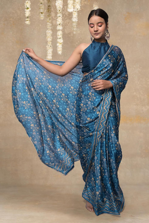 Vasthrlay Fashion Chiffon Printed Ethnic Wear