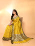 VasthrlayJacquard Boardered Unstitched Mustard Free Ethnic Wear