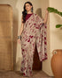 Vasthrlay Womens Printed Unstitched Purple Saree