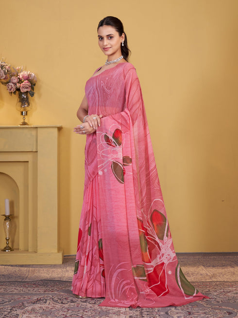 Vasthrlay Georgette Printed Saree