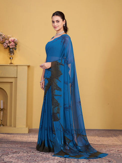 Vasthrlay Georgette Printed Saree